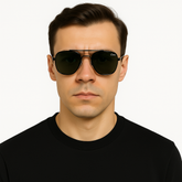 Black & Blue Frame Sunglasses
