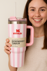 Premium Stanley Stainless Steel Insulated Tumbler with Handle & Reusable Straw