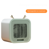 Portable Mini Air Cooler & Humidifier – Compact Cooling Fan for Home & Office