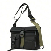 Trendy Multi-Layer Crossbody Shoulder Bag with double pocket
