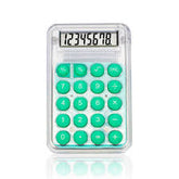 Mini Pocket Calculator – Transparent Design with Soft Round Buttons