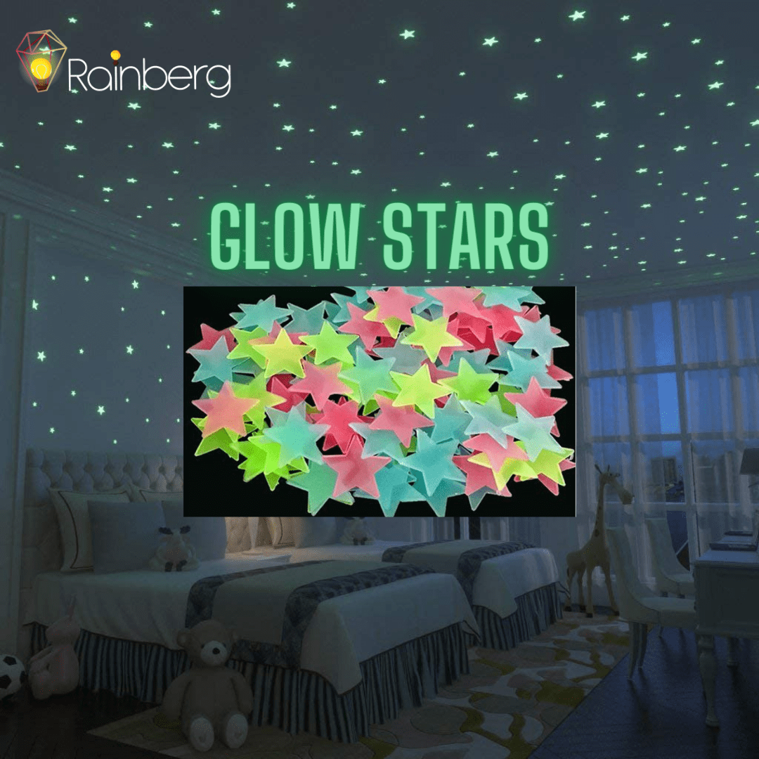 STAR LUMINIOUS WALL STICKERS GLOW IN THE DARK