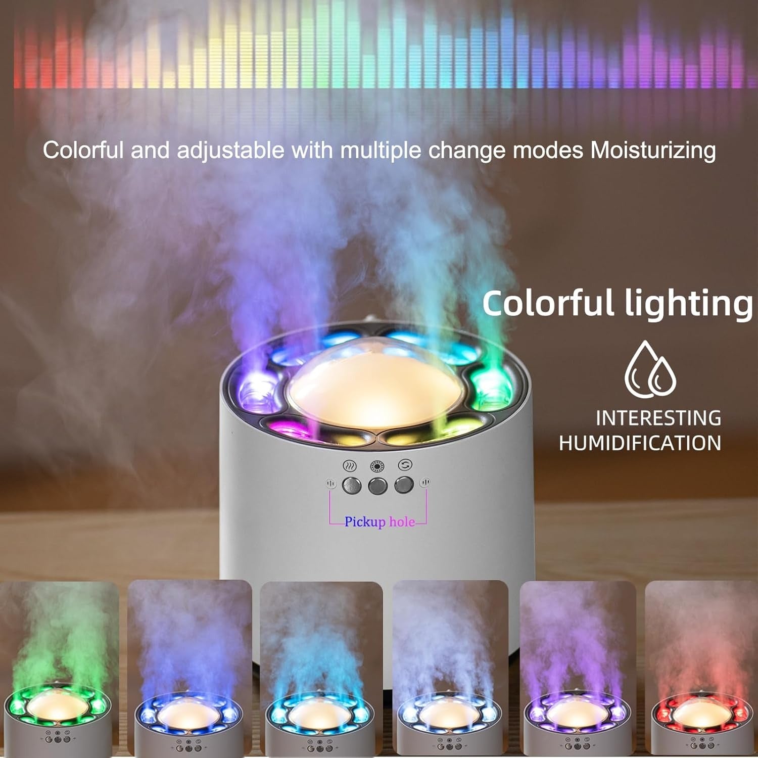 Cool Mist Humidifier With attractive Lights