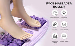 Multifunctional Acupressure Foot Massager with Magnetic Therapy and Rolling Nubs