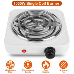 Portable Electric Stove Single Burner 1000W