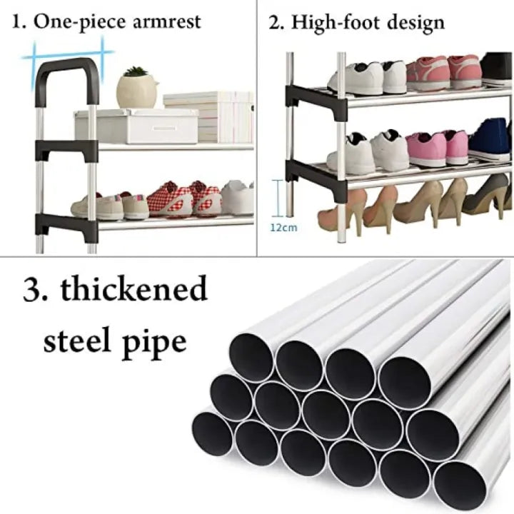 6 Layer Steel Shoe Rack Organizer