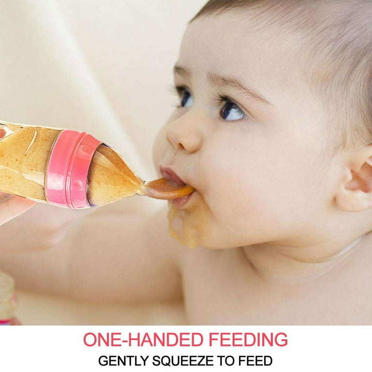 Baby Feeder with Attached Spoon