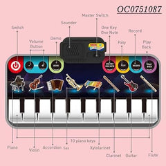 Interactive Piano Music Mat Toy for Kids Educational and Entertaining