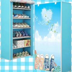 8 layer Printed Shoe Rack