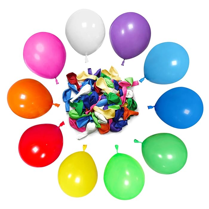 100pcs Latex Baloons Multicolored