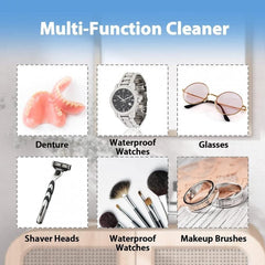 Ultrasonic Jewelry Cleaner,Portable Professional Household Ultrasonic Cleaning Machine Ultrasonic Cleaner Machine for Jewelry Ring Necklaces Eyeglass Watches Razors Makeup Brush Dentures