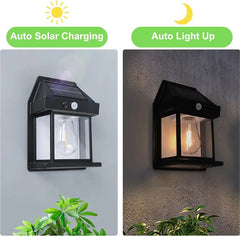 Single Bulb Solar Outdoor Wall Light