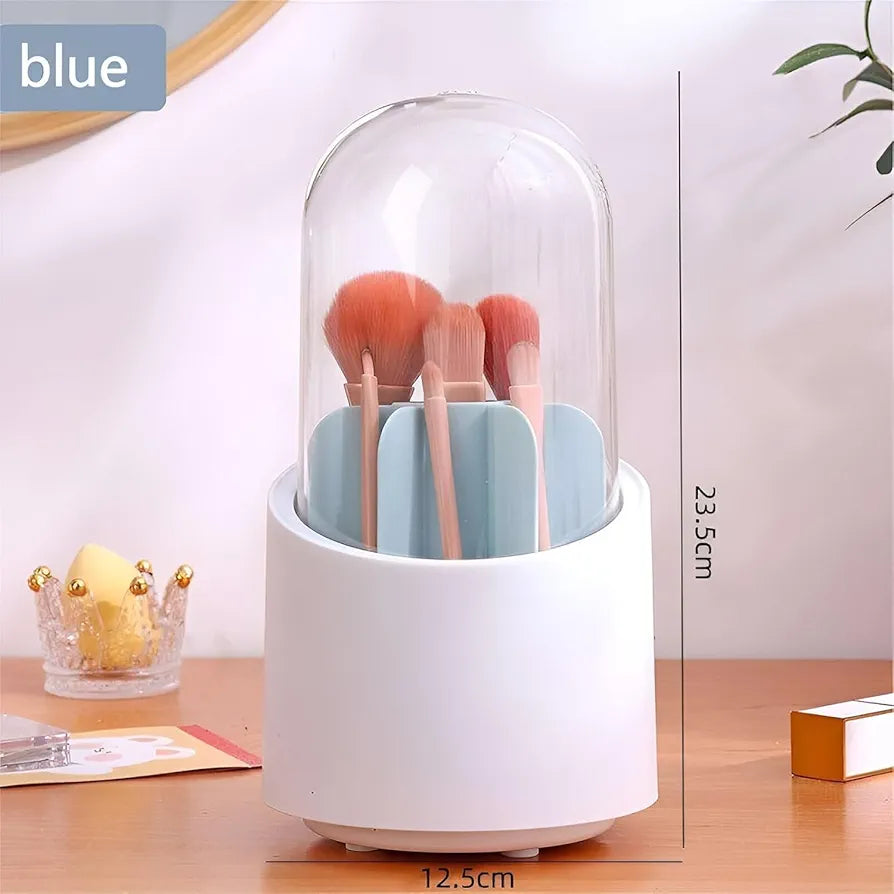 360 degree rotating makeup brush holder