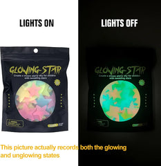 STAR LUMINIOUS WALL STICKERS GLOW IN THE DARK