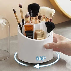 360 degree rotating makeup brush holder