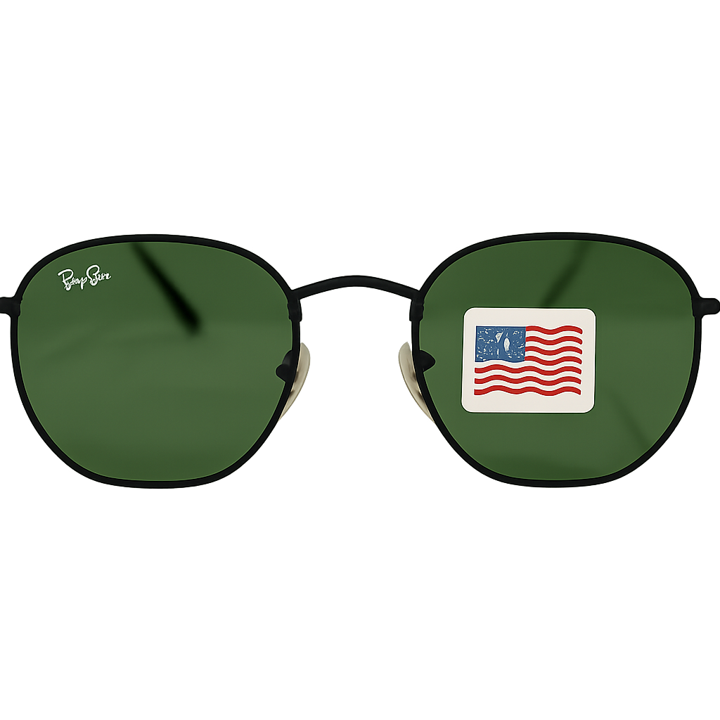 Round Green Lens Sunglasses