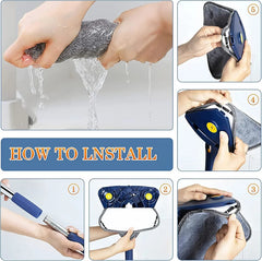 4 in 1 Triangle Mop 360 Adjustable For Cleaning Doors - Ratable - Adjustable - Mop - Brooms - Pocha - Pocha for house