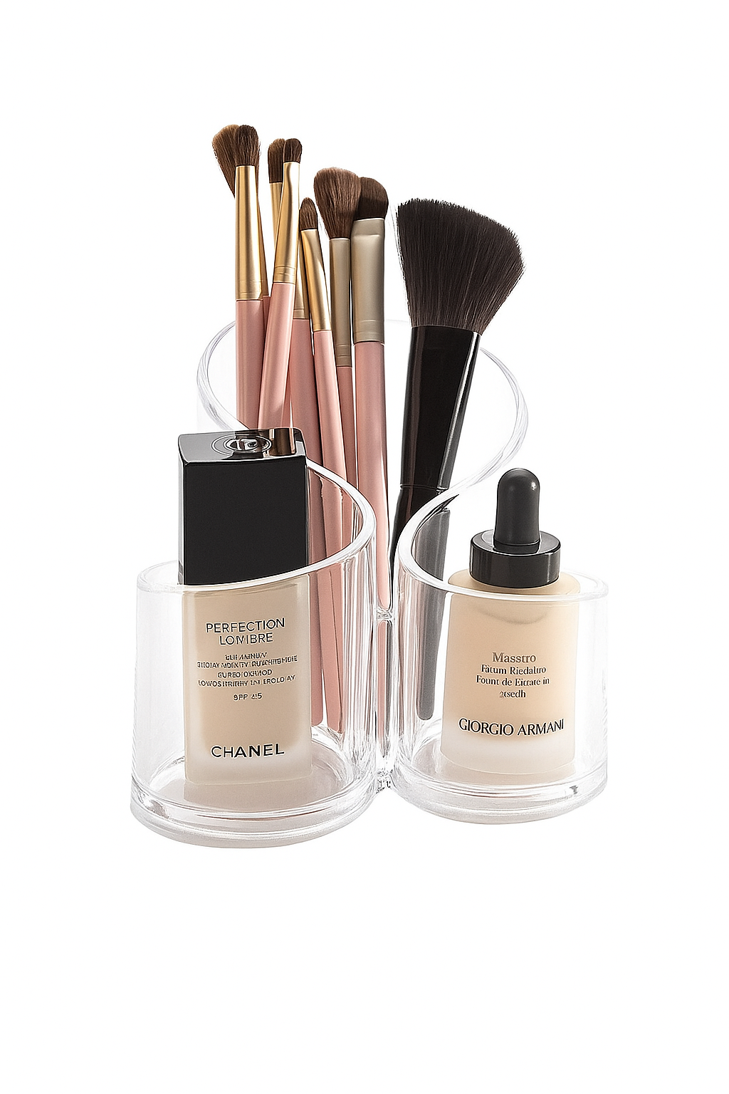 Transparent Acrylic S Shape Makeup Organizer