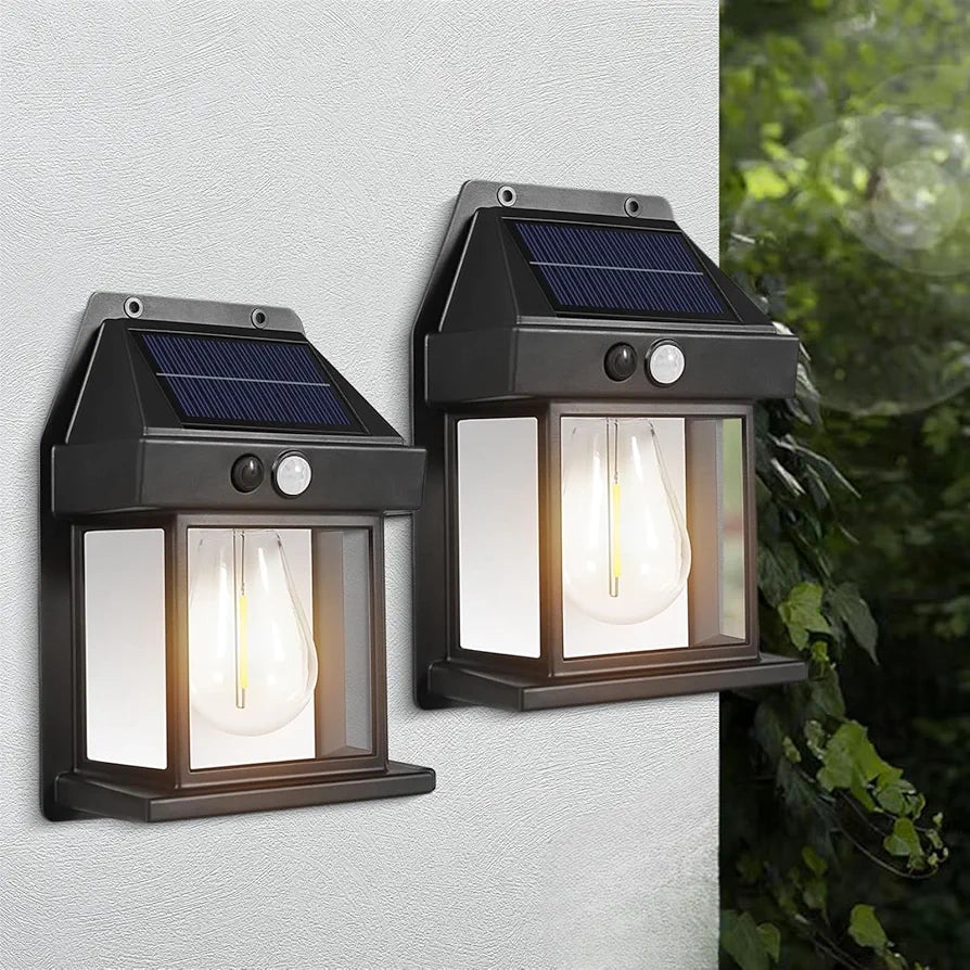 Single Bulb Solar Outdoor Wall Light