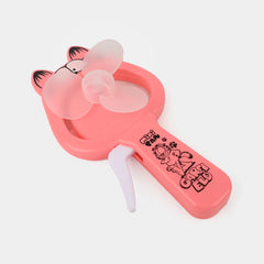 Cute Hand-Pressed Manual Fan for Kids – Fun & Portable Cooling Toy”