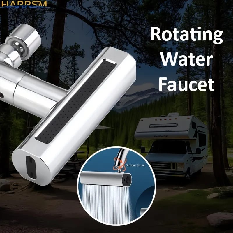 ROTATING WATER FAUCET