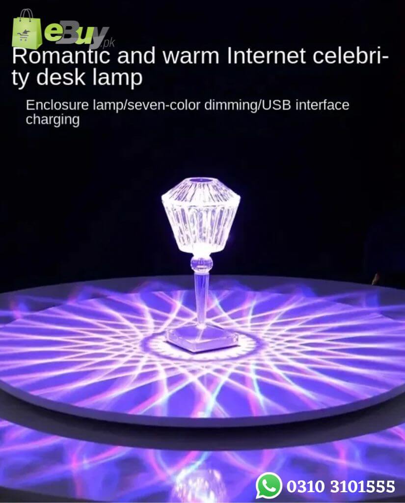 Crystal table lamp