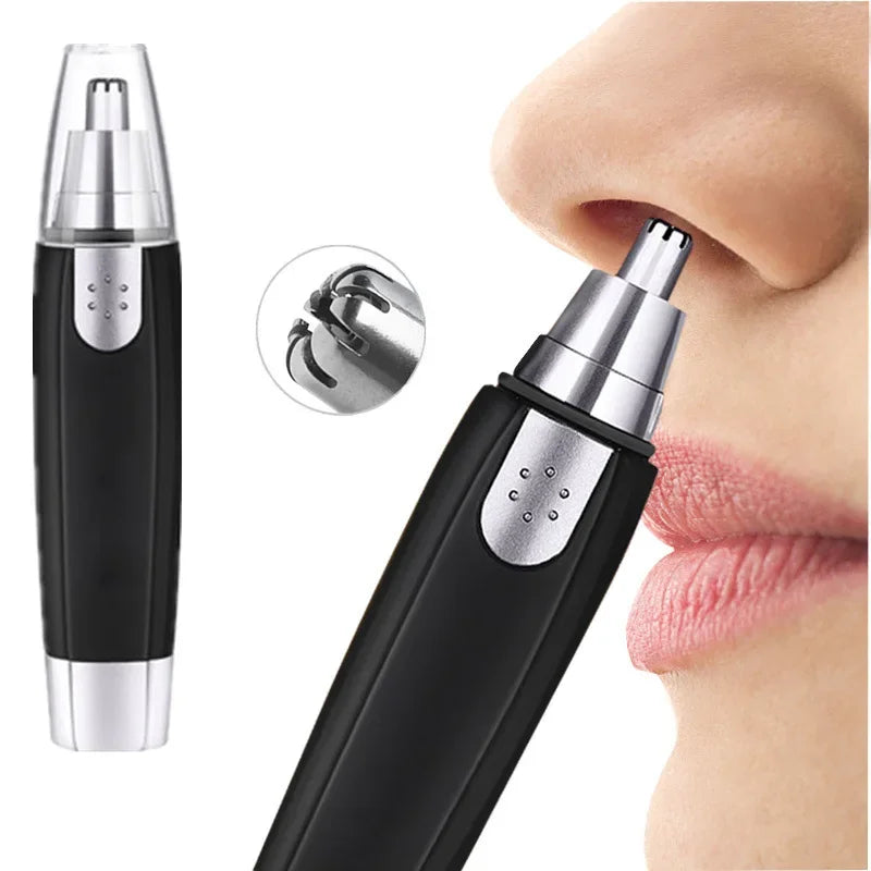 Electric Nose & Ear Hair Trimmer for Men – Waterproof, Washable, Cordless Grooming Shaver