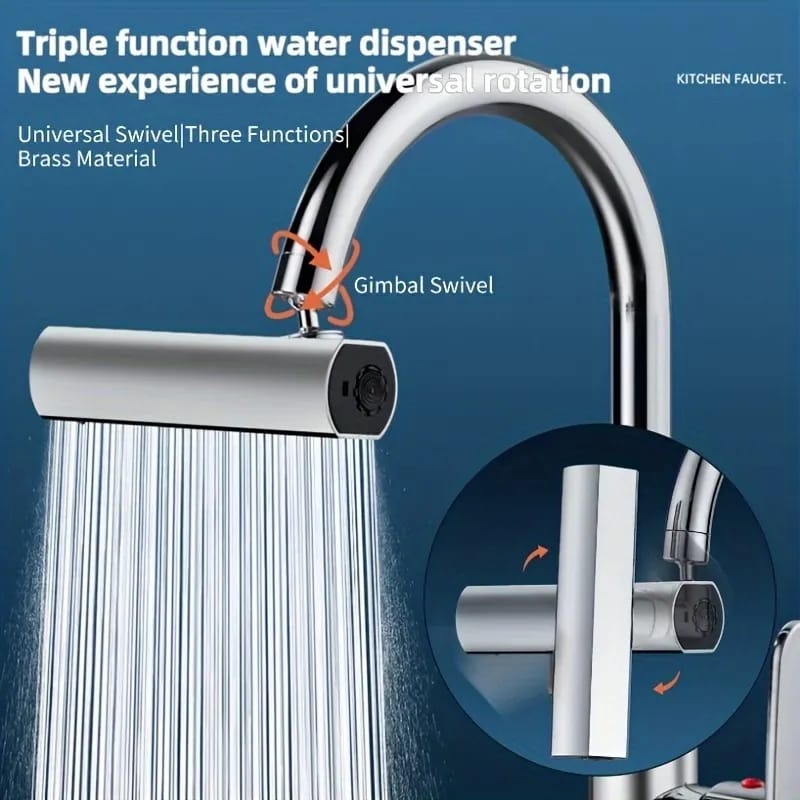 ROTATING WATER FAUCET