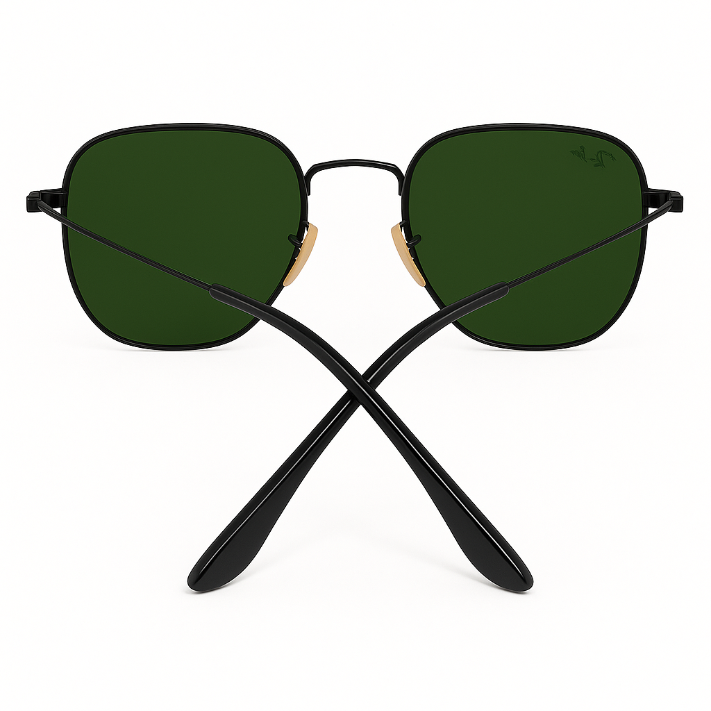 Round Green Lens Sunglasses
