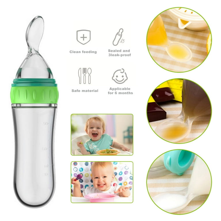 Baby Feeder with Attached Spoon