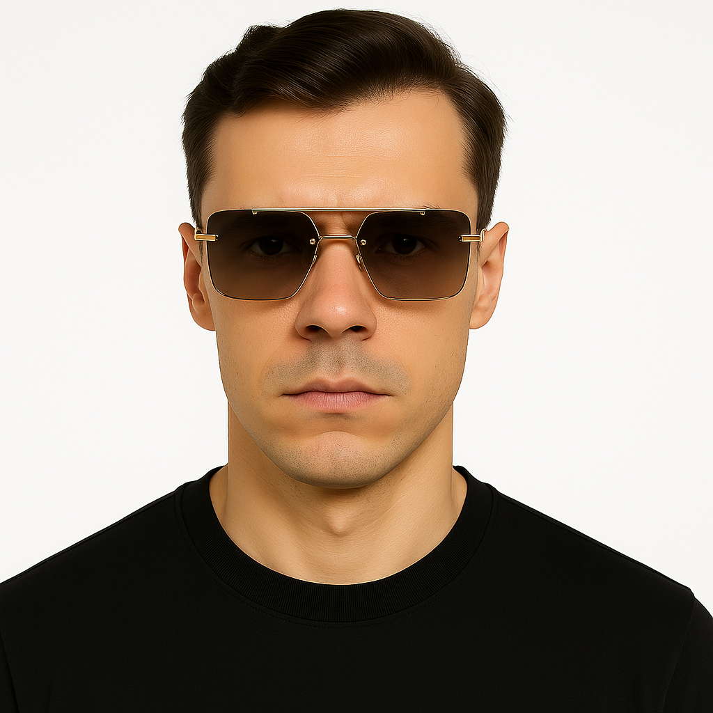 Gold & Black Arms sunglasses