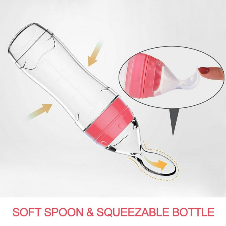 Baby Feeder with Attached Spoon