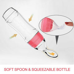 Baby Feeder with Attached Spoon