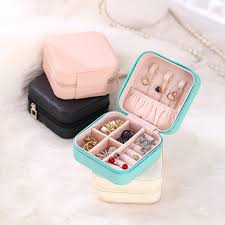 Portable Jewelry Storage box | Leather Jewelry box