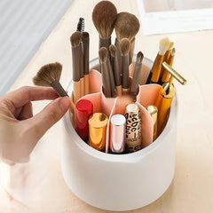 360 degree rotating makeup brush holder