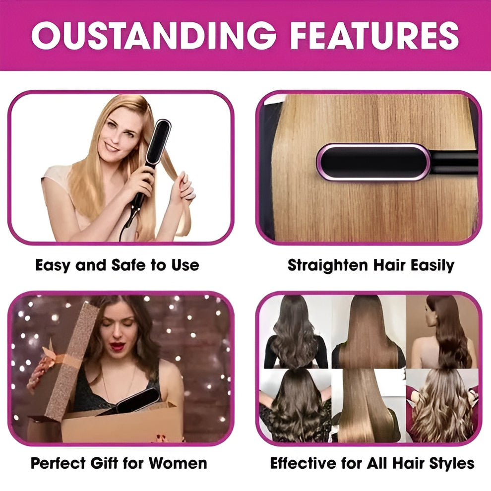 Heating Electric Hair Straightener HQT-909B