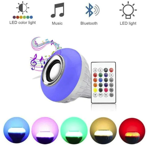 LED MUSIC LIGHT BULB WITH BLUETOOTH SPEAKER