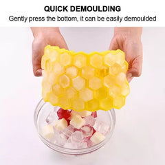 Silicone 37 Cells Hexagonal Ice Tray - Free Shipping