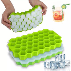 Silicone 37 Cells Hexagonal Ice Tray - Free Shipping