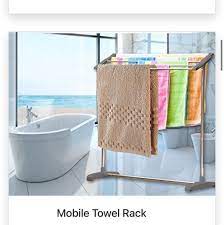 Premium Space-Saving Mobile Towel Rack
