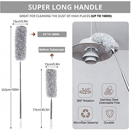 Fan Cleaning Brush with Long Rod