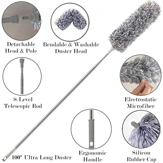 Fan Cleaning Brush with Long Rod
