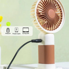 Portable Mini Cute Fan – USB Rechargeable Handheld & Table Desk Fan
