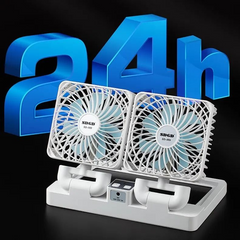 Dual Head Solar Fan