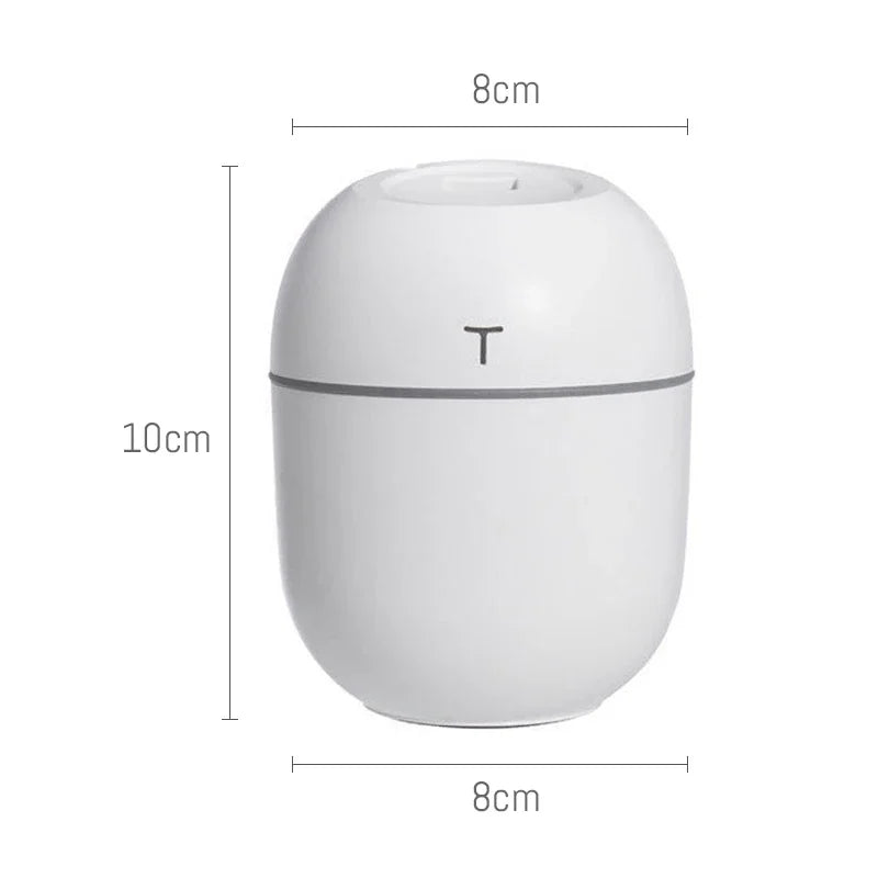 220ML Mini Ultrasonic Air Humidifier Essential Oil Diffuser For Home Office Car Purifier USB Aroma