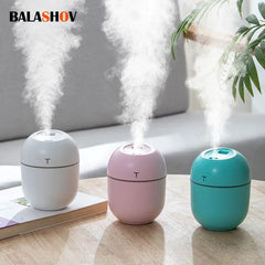 220ML Mini Ultrasonic Air Humidifier Essential Oil Diffuser For Home Office Car Purifier USB Aroma